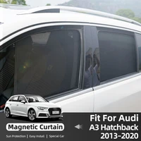 for audi a3 s3 8v 2013 2020 magnetic car side window sun shade covers protection car accessory