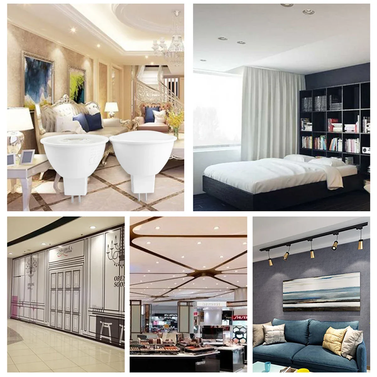 12 шт. светодиодный прожектор MR16 GU5.3 низкого давления переменного/постоянного