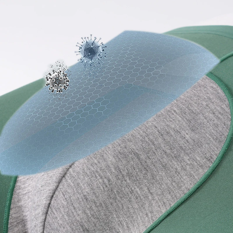 3A Antibacterial Underpants Men's Seamless Modal Underwear Mid Waist Sexy Boxers Solid Color Inverted U-crotch Panties Men