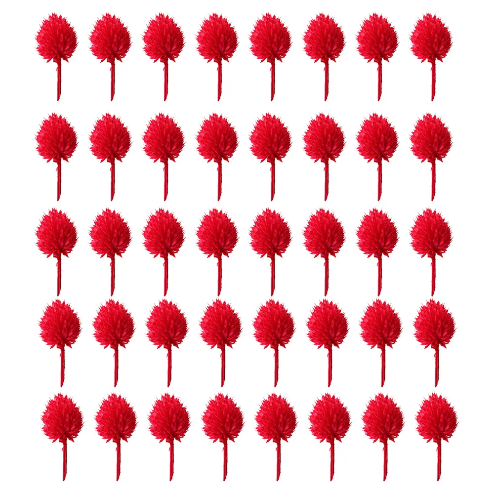 

Christmas Pinecone Pine Stem Decor Prop Naturalflower Pick Picks Acorns Cone Floral Cones Photo Artificial Fake Globosa Dried