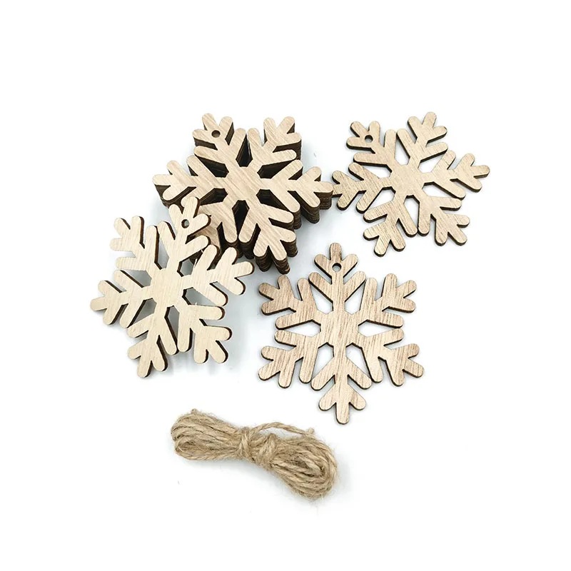 10 шт. деревянные рождественские украшения незавершенные круги для поделок