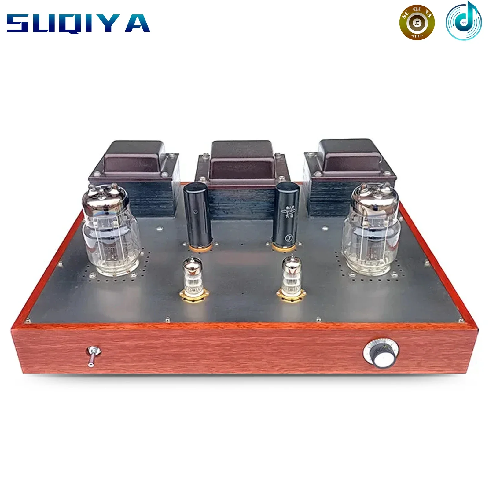 Новейший бревенчатый корпус 15 Вт * 2 стерео 6P9P Push 6C33 ламповый однотактный HIFI