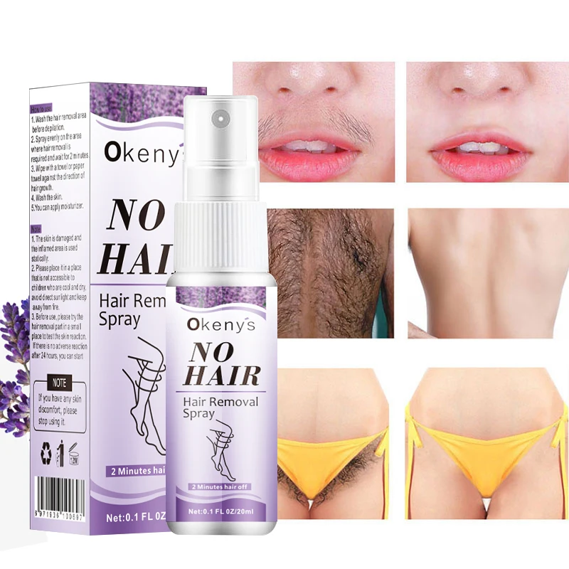 

2 Minutes Fast Hair Removal Spray Painless Hair Growth Inhibitor Leg Arm Armpit Permanent Depilatory Nourishing Repair Body Care