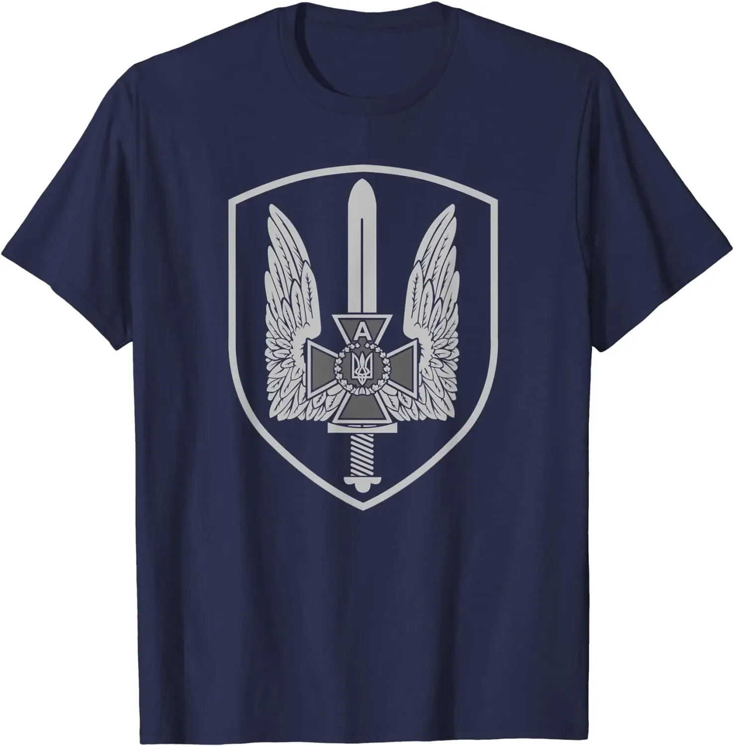 Фото Футболка Ukraine Special Forces Alpha Group Spetsnaz SBU, 100% хлопок, с круглым вырезом, летняя повседневная мужская футболка с короткими рукавами, размер S-3XL №5