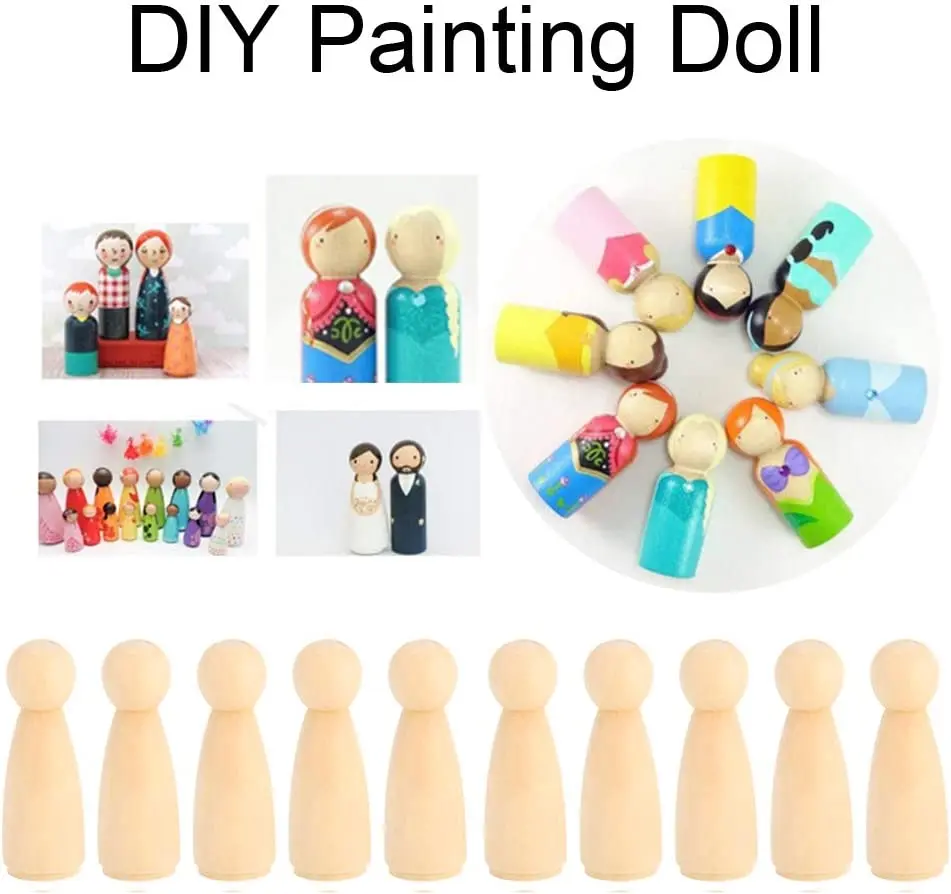 2/5/10 шт. деревянные искусственные куклы