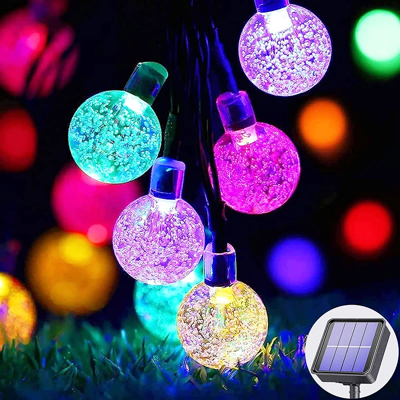 

LED Solar String Lights Outdoor Waterproof Sensor Garden Lighting With 8 Modes Decorative Lamp