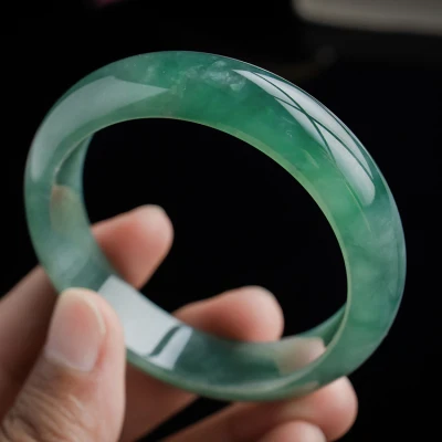 

Ювелирные изделия zheru, натуральный зеленый браслет из Мьянмы из нефрита 54 мм-62 мм, ювелирные изделия, бриллианты для девушки для мамы