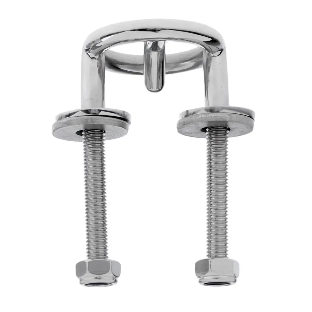 

Boat Water Ski Tow Eye Hook Hitch - Transom Mount - 316 Marine Stainless Steel - Choice of Size