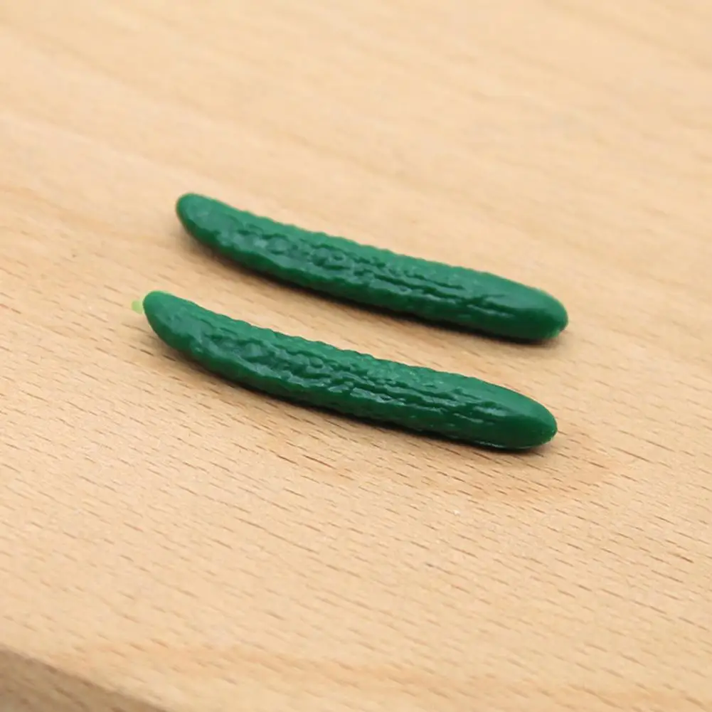 

10Pcs/Set Dollhouse Cucumber Handmade Detailed Decorating Dollhouse Miniature for Tiny Decoration