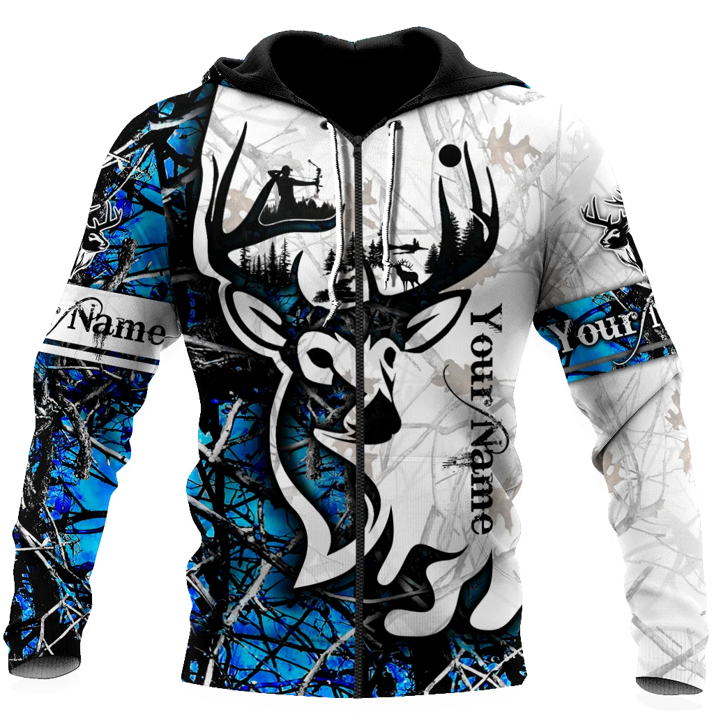 

New Maple Leaf Camouflage 3D Hoodie Men's Women's Outdoor Deer Pattern Camping Hunting Unisex Hooded Jacket Top/zipper 40