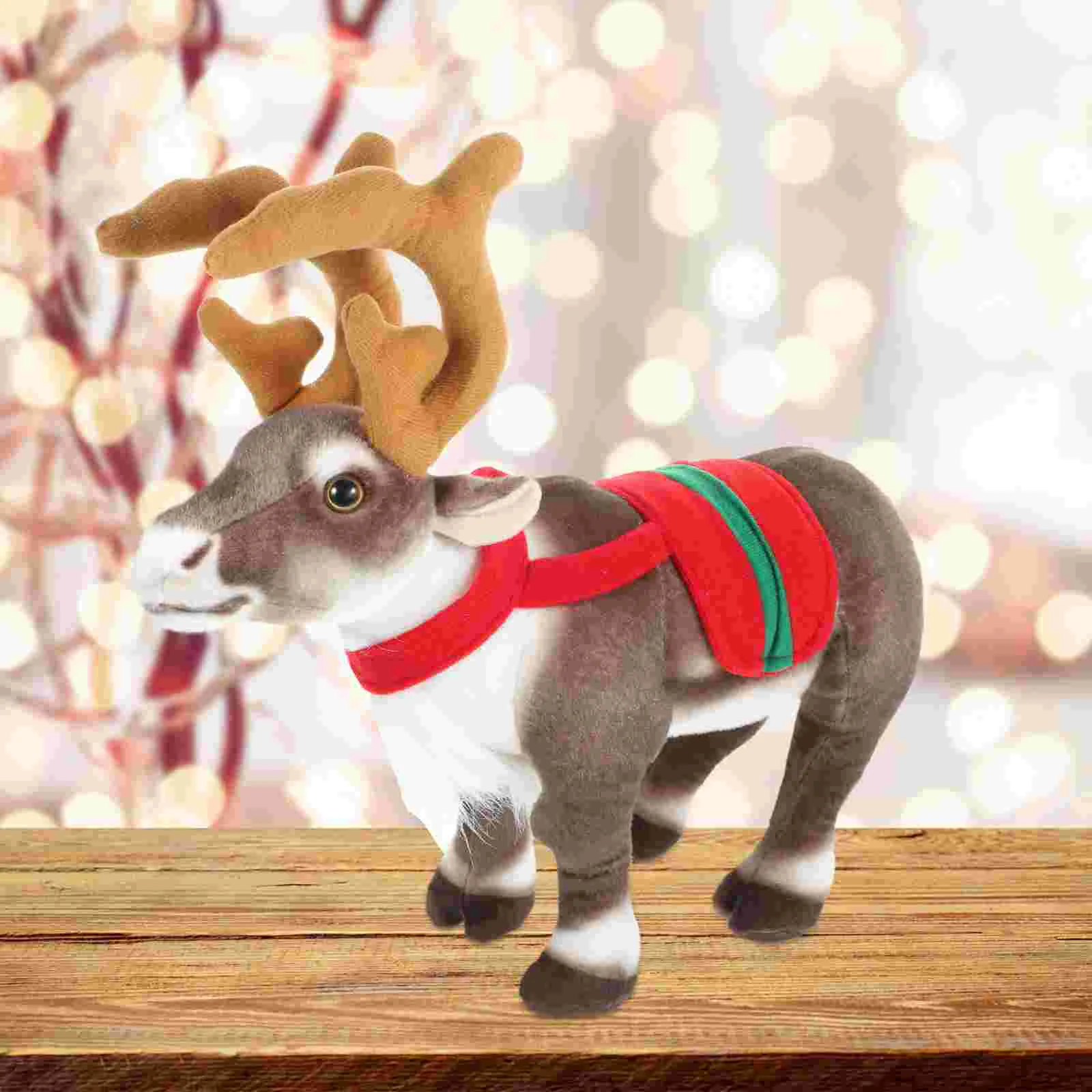 

Christmas Reindeer Plush Toy Lovely Deer Stuffed Animal Toy Reindeer Figurine