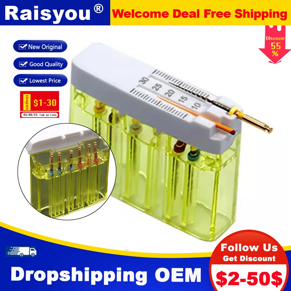 

Dental Endo Files Sterilization Box 135° Autoclavable Multi Function Measurement Box Dental File Organizer Endodontic File Tools