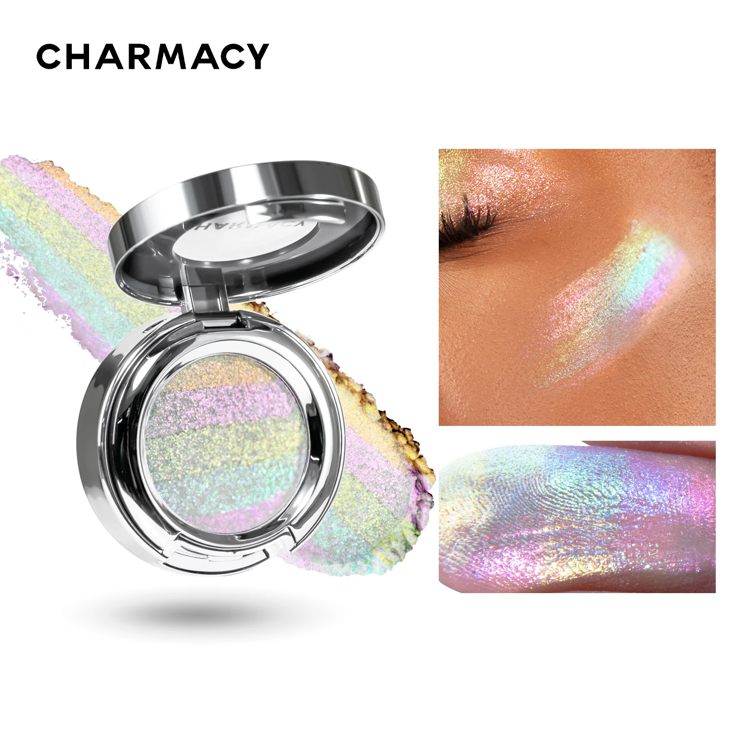 CHARMACY Rainbow Duochrome Highligter New 5 Colors Shimmer M