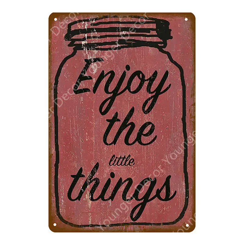 Металлические вывески Мир на Земле Вдохновляющий слоган Плакат Паб-бар Клуб