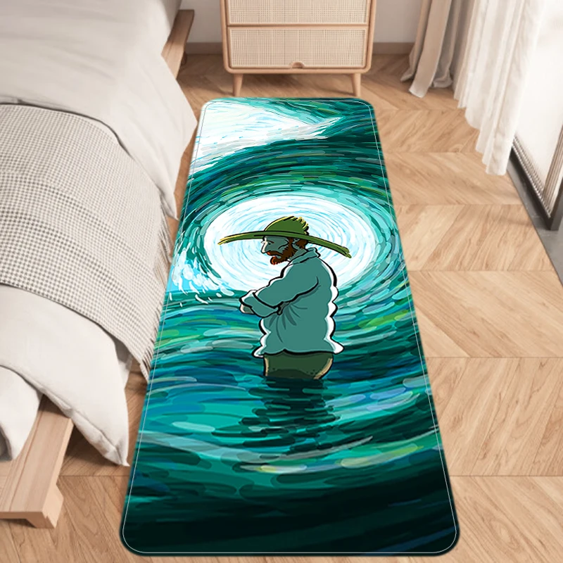 

Living Room Carpet Van Gogh's paintings Mat Art Home Decor Rugs Entrance Doormat Floor Mats Decoration Fashion Rug Doormats