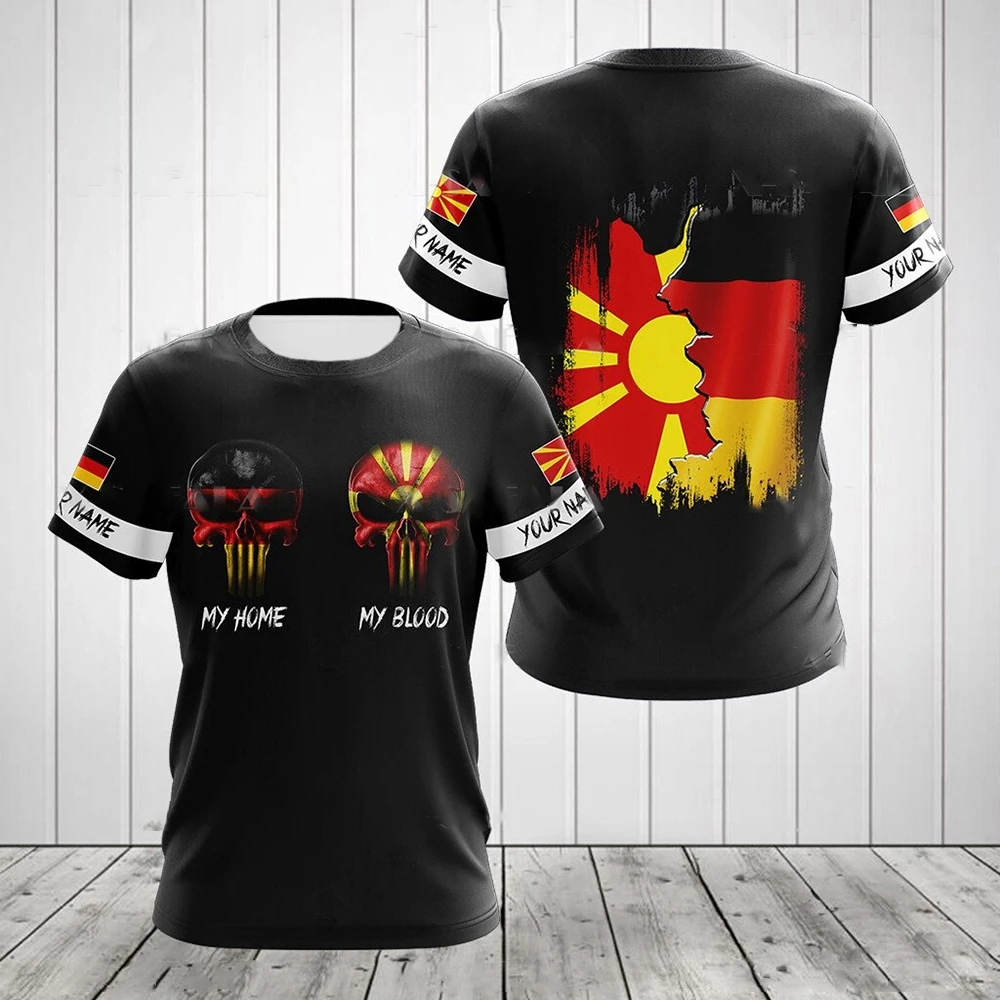 Мужская футболка с немецким национальным гербом и 3D принтом летняя Tough Guy