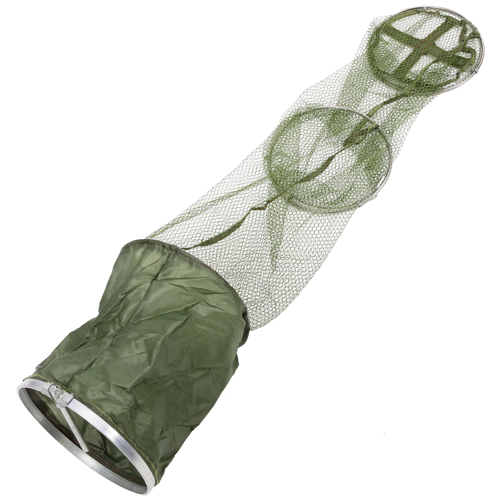 

Folding Fishing Net Large Capacity Foldable Pouch Storage Bag Stainless Steel Catcher