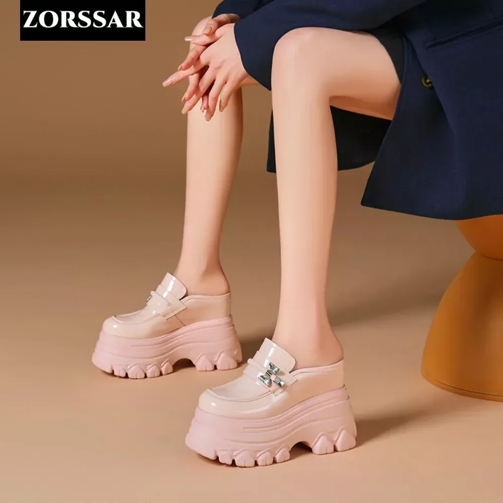 Женские полутапочки Baotou на высоком каблуке лето 2024 новые модные женские