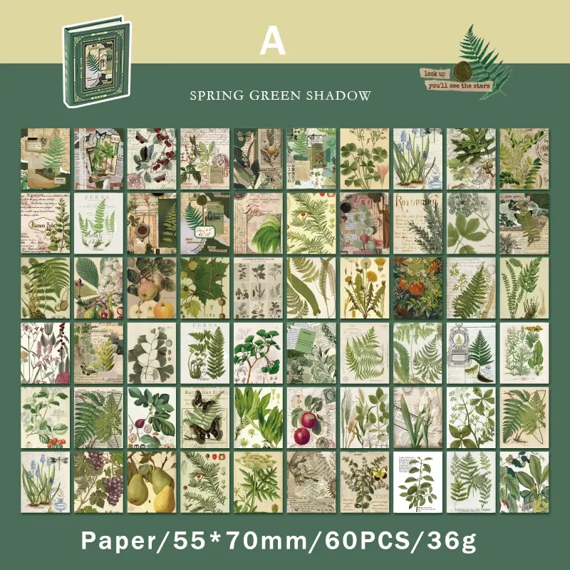 

Journamm Бумажная книга для скрапбукинга 60 шт.