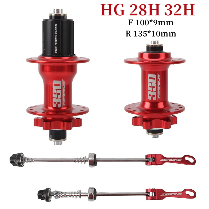 

Ступица велосипедная ZEROING 28H 32H, алюминиевая втулка для горного велосипеда, 8/9/10/11 скоростей, быстросъемная деталь для горного велосипеда