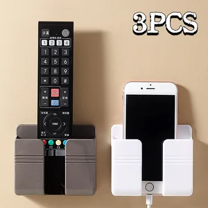 wall mounted organizer air conditioner tv remote control storage box mobile phone plug holder multifunction usb charging stand free global shipping