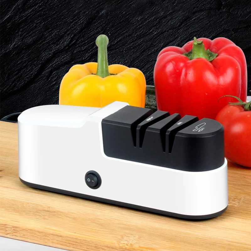 

Knife Sharpener Electric Professional Sharpener Stone Automatic Grinding USB Rechargable For Knives Sharpening Kitchen Tools
