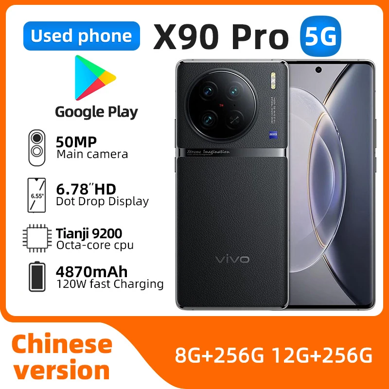 Мобильный телефон Vivo X90 Pro 5G, зарядное устройство 6,78 дюйма