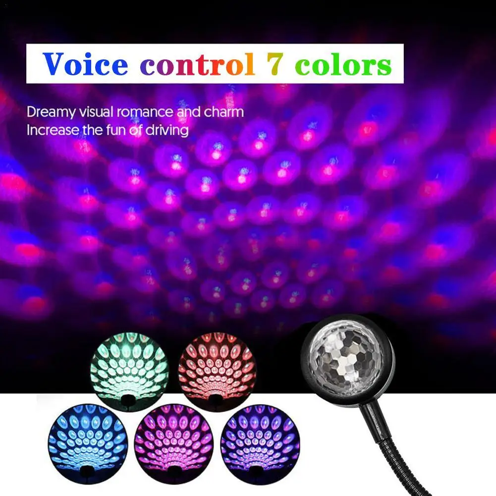 

Music control LED Car Roof Star Light Projector Atmosphere Lamp USB Decorative Lamp Adjustable ambience Home Light