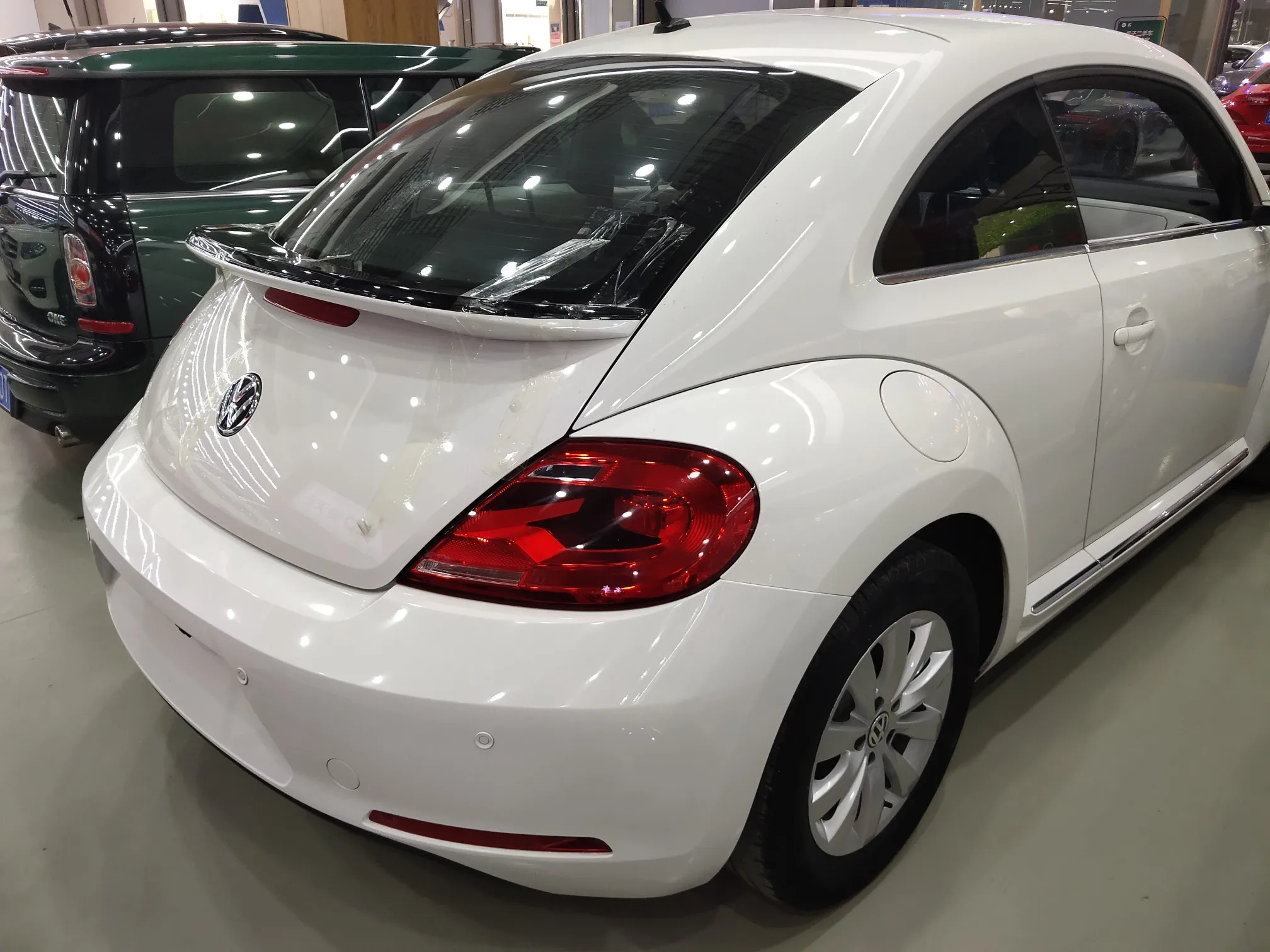 

Задний спойлер для Volkswagen Beetle из АБС-пластика Неокрашенный праймер цвет заднее крыло багажника губа 2013 2014 2015 2016 2017 2018 спойлер