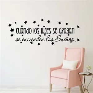 Большие настенные наклейки с испанскими цитатами виниловые художественные для