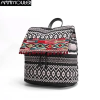 annmouler womens bag 2022 trend large capacity backpack quality bohemian mochilas para mujer travel daypack embroidery daypack