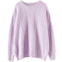 100 cashmere winter warm sweater women new designer latest fashion for women 2022 clothes high street geometric