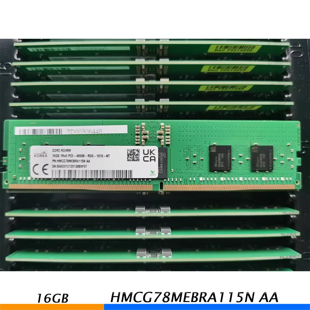 

1 шт. HMCG78MEBRA115N AA 16GB 1RX8 PC5-4800B-R DDR5 16G 4800 ECC REG RDIMM для серверной ОЗУ SKhynix