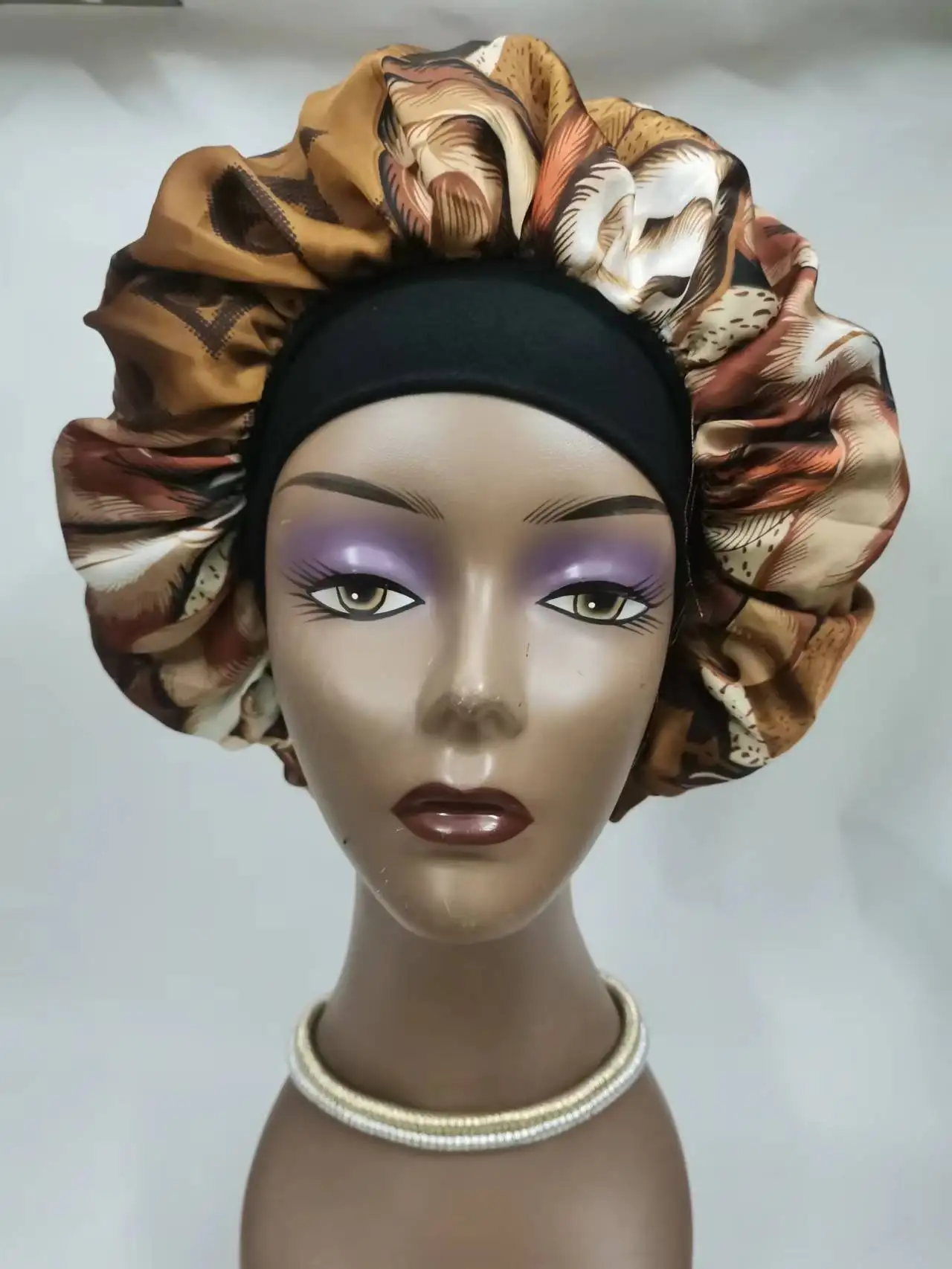 Женская Регулируемая Кепка для сна дизайнерские Чепчики и прочные сумки