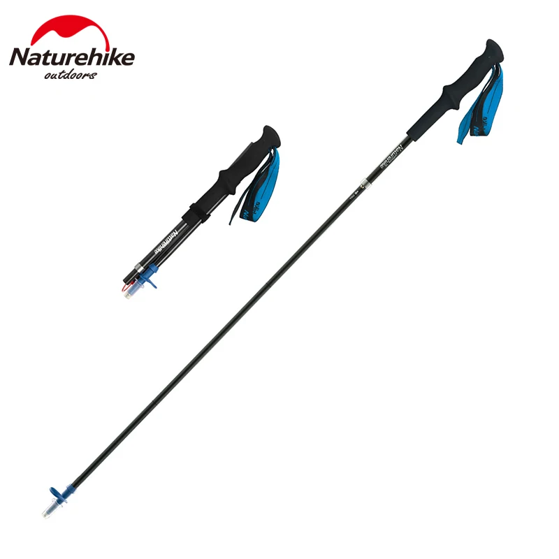 

Naturehike Alpenstock Outdoor Portable 4-section Folding Carbon Fibers Trekking Pole ST08 Ultralight Walking Foldable Sticks