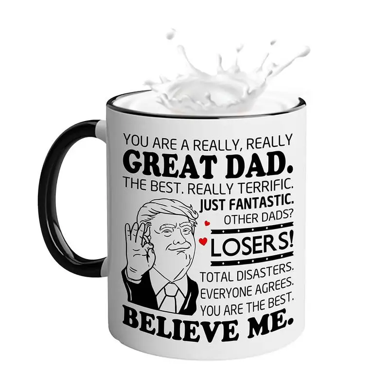 

Trump Mug Funny Hot Coffee Mug 350ml Ceramic Mugs Keep America Great 2024 Campaign President Election Vote Ceramic Gift Cup For