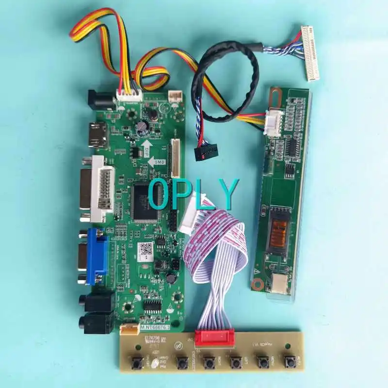 

Плата контроллера матрицы ЖК-дисплея подходит для QD15XL06 QD15XL09 1024*768 30 Pin LVDS VGA DVI HDMI-совместимый Комплект «сделай сам» 15 "1CCFL