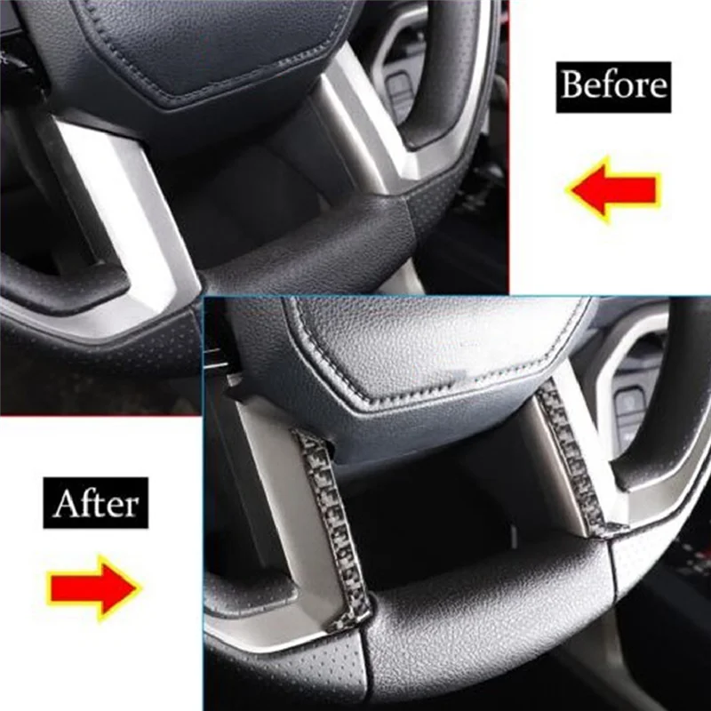 Для Toyota 2022-2023 наклейка на руль из натурального углеродного волокна