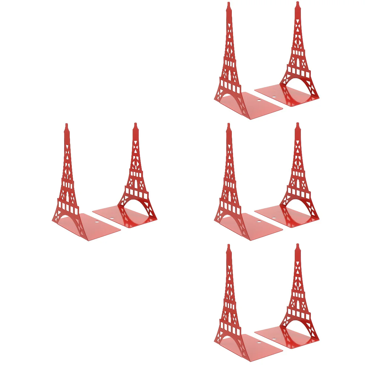 

8 Pcs Delicate Metal Book Holder Office Retro Bookshelf Table Decor Crafted Stands