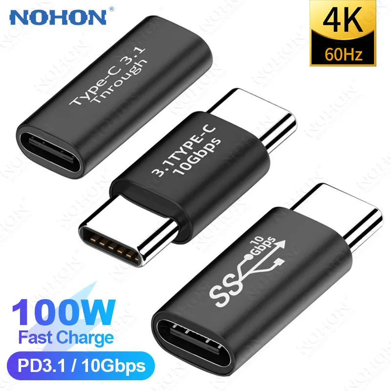 

Адаптер NOHON Type-C 3,1, 10 Гбит/с, 100 Вт, 5 А