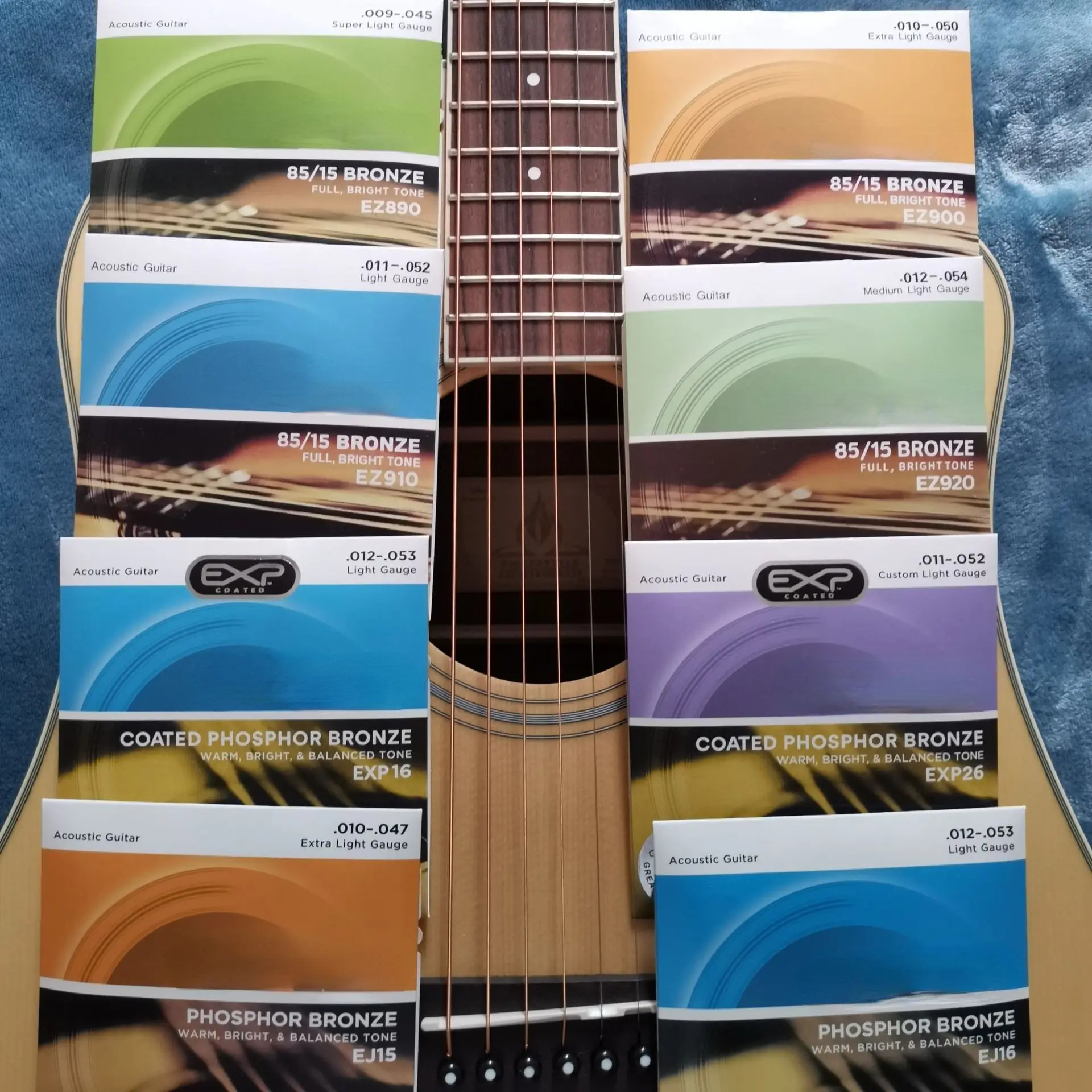 

Набор струн для народной гитары Серии Ez Ej Exp, струны для Народной акустической гитары, струны из латуни, фосфора, медной струны, аксессуары для гитары