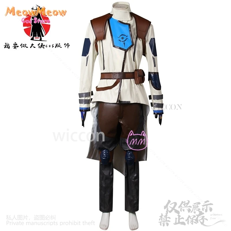 Аниме игра Valorant Косплей Костюм Cypher Брюки Пальто Перчатки Шляпа Опора Мужчины