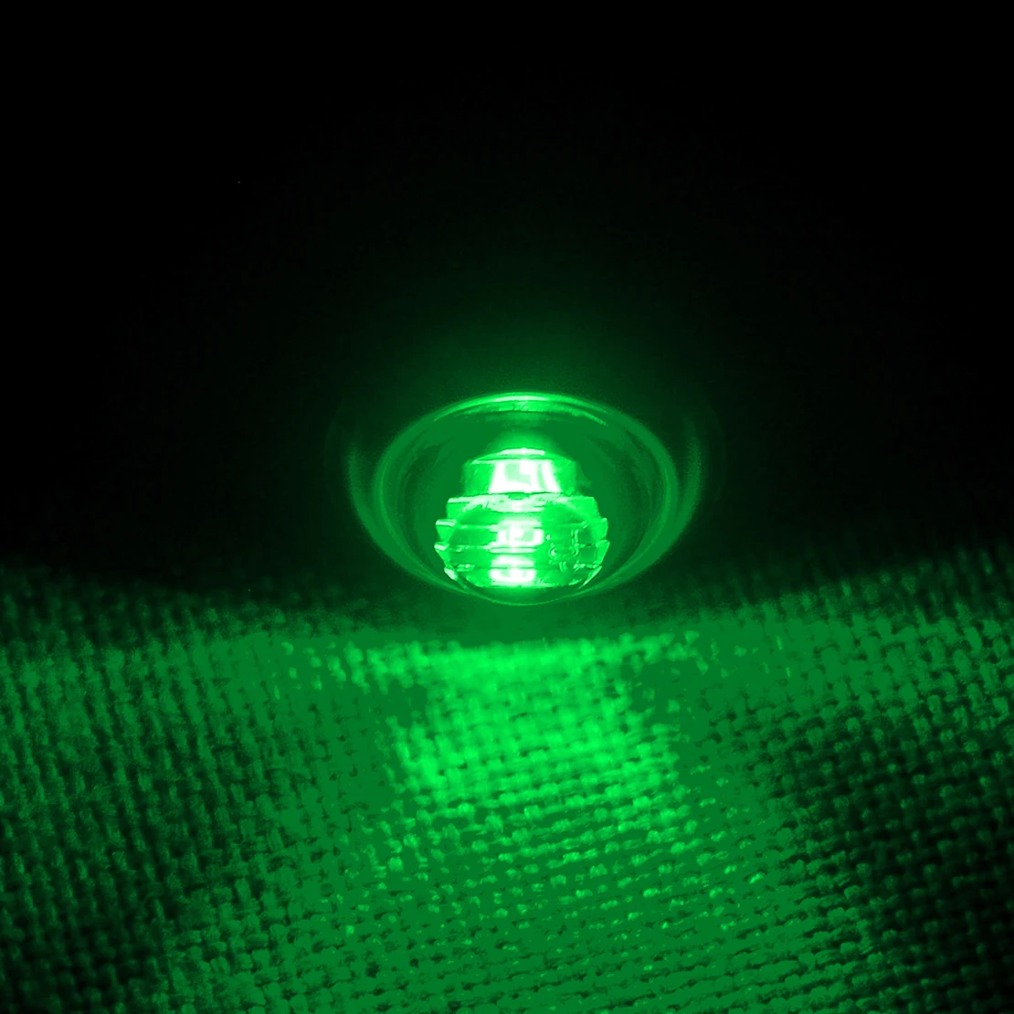 10 шт. зеленые круглые боковые мини-маркеры фотообои универсальные 12-24 В для