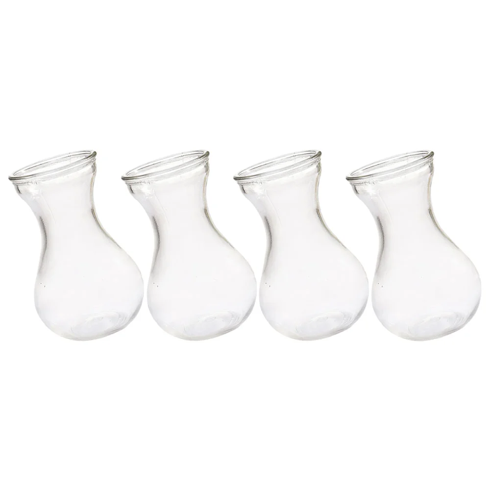 

Vase Flower Vases Hyacinth Planter Bulb Container Clear Hydroponic Mini Pot Forcing Desktop Containers Single Tiny Kit Growing