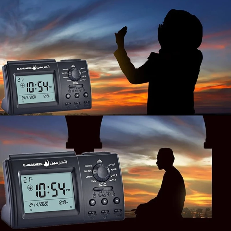 Мусульманский азан-будильник настольные часы автоматический цифровой будильник