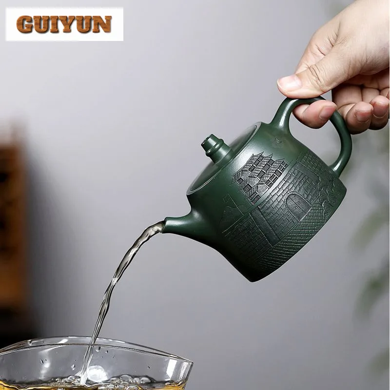 290 мл классические чайники из исинской фиолетовой глины ручной работы Handuo чайник