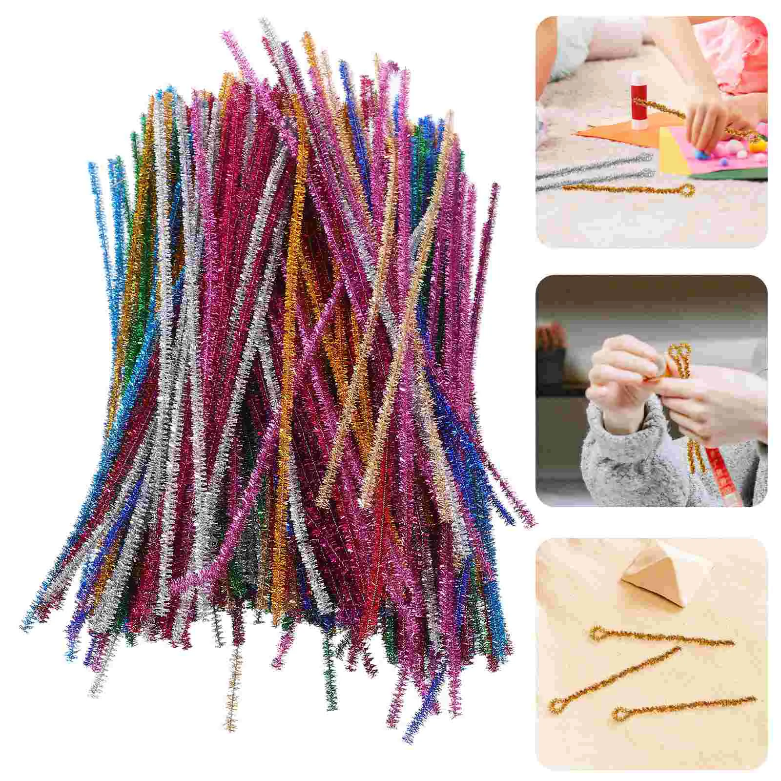 400 шт. рождественские цветные топы детские игрушки нечеткие проволочные палочки