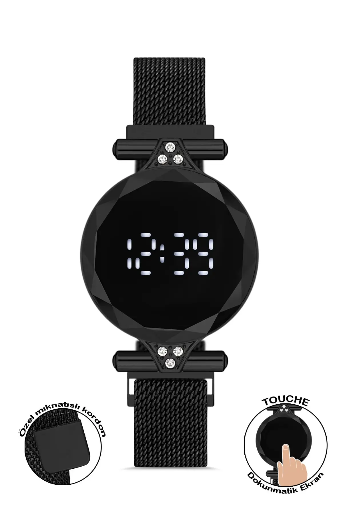 

2022 Watches r black color touch woman New Luxury Quartz Clock Top Stylish Brand Sport Fashion High Quality