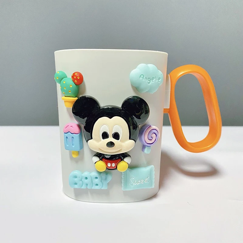 

Anime Disney New Mickey Minnie Toothbrush Cup Girl Boy Universal Lightning McQueen Cartoon Peripheral Bathroom Mouthwash Cup Kid