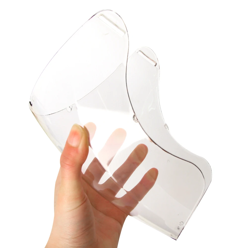 Полный защитный щиток для лица унисекс прозрачный ветрозащитный мотоциклетный спортивный беговой HD противотуманный дышащий.